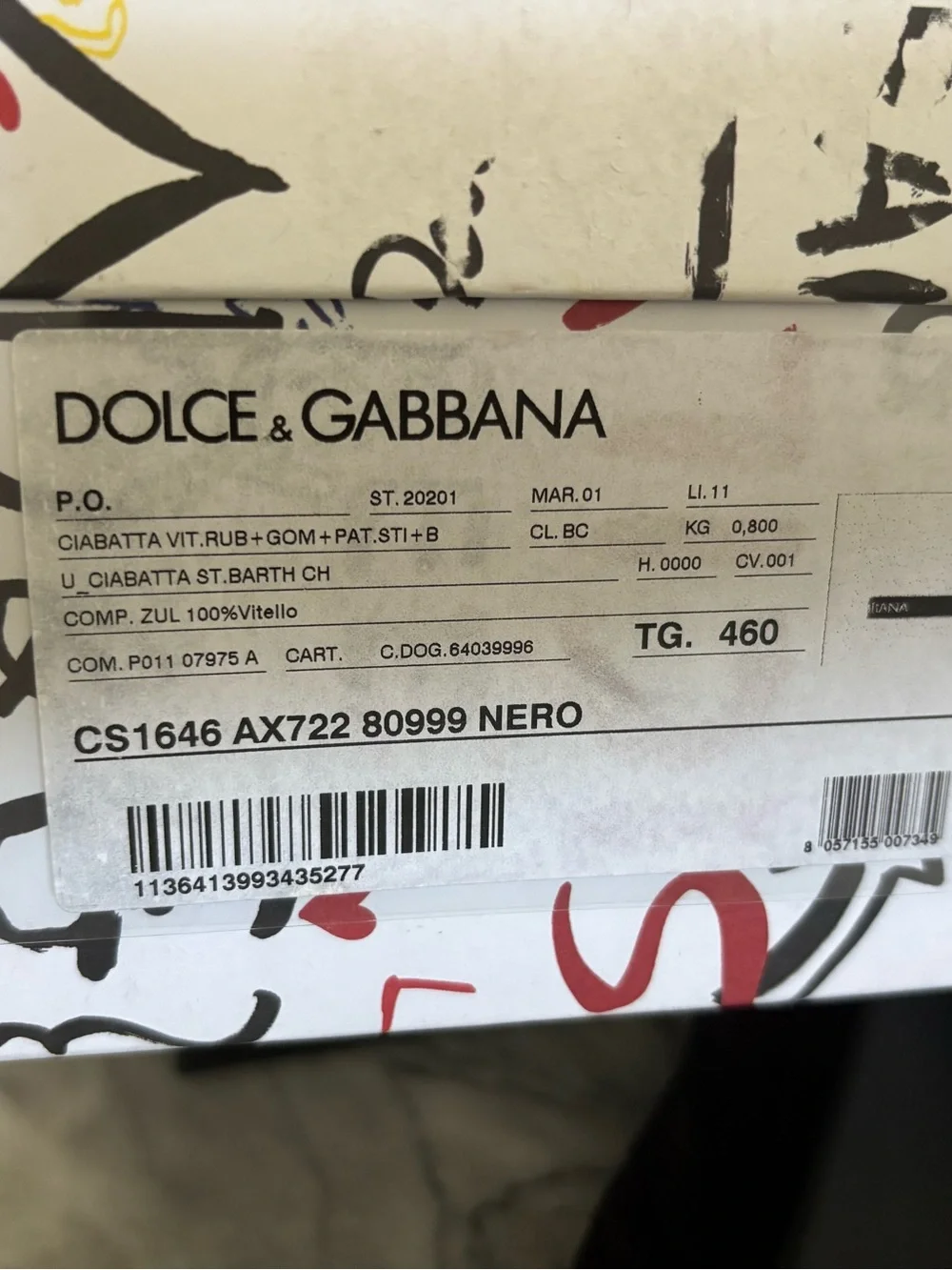 NEW Limited Edition Dolce & Gabbana Black Rubber Slide Sandals 46